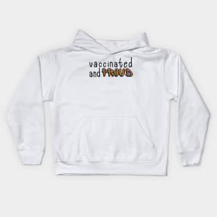 Vaccinated and Proud (Philadelphia Pride Flag) Kids Hoodie